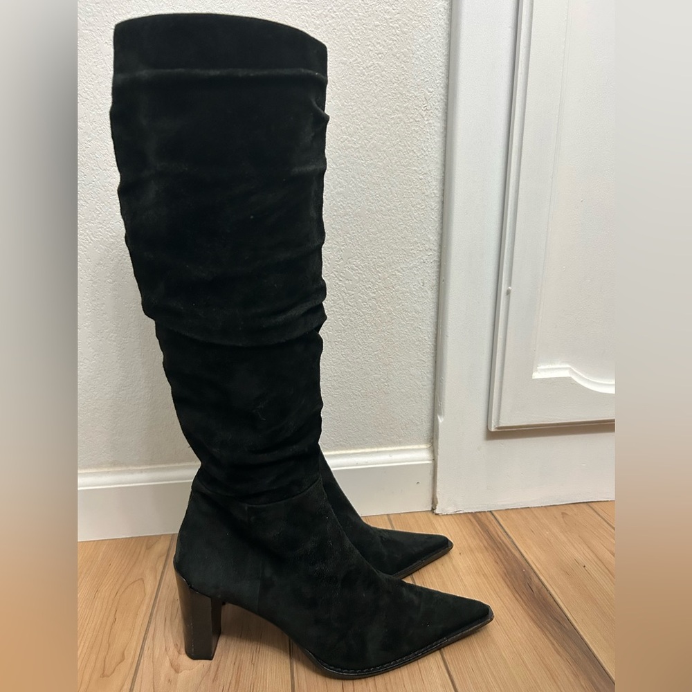 Angela Falconi Suede Knee High Boots Italy